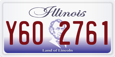 IL license plate Y602761