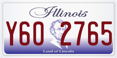 IL license plate Y602765