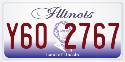IL license plate Y602767