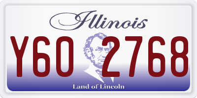 IL license plate Y602768