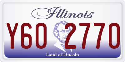 IL license plate Y602770