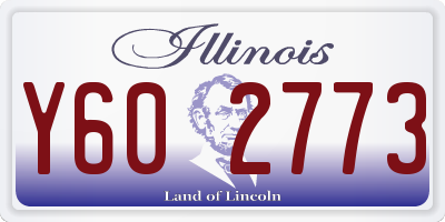 IL license plate Y602773