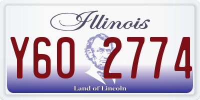 IL license plate Y602774
