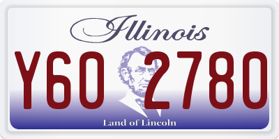 IL license plate Y602780