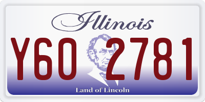 IL license plate Y602781