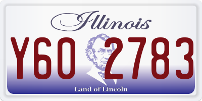 IL license plate Y602783
