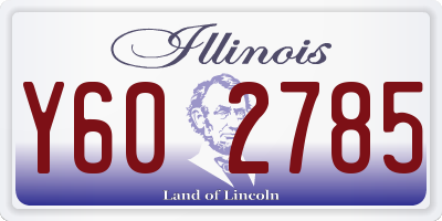 IL license plate Y602785