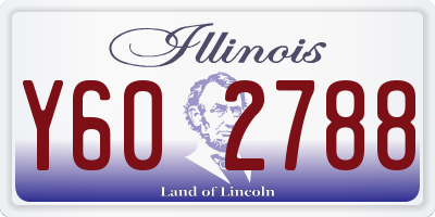 IL license plate Y602788