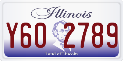 IL license plate Y602789