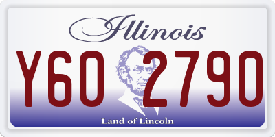 IL license plate Y602790