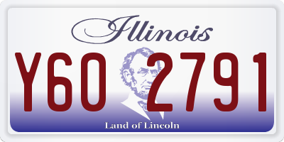 IL license plate Y602791