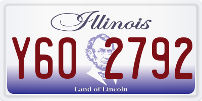 IL license plate Y602792