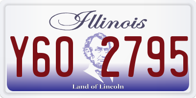 IL license plate Y602795