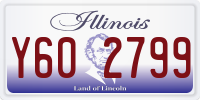 IL license plate Y602799