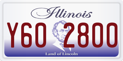 IL license plate Y602800