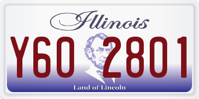 IL license plate Y602801