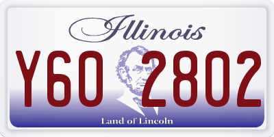 IL license plate Y602802