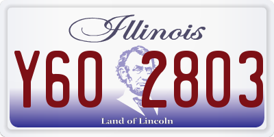 IL license plate Y602803