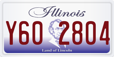 IL license plate Y602804