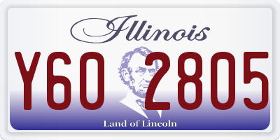 IL license plate Y602805