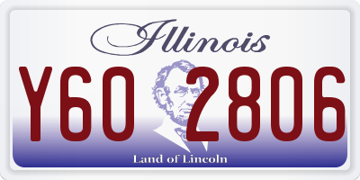 IL license plate Y602806