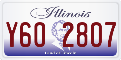 IL license plate Y602807