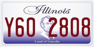 IL license plate Y602808
