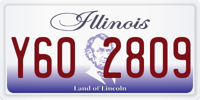 IL license plate Y602809