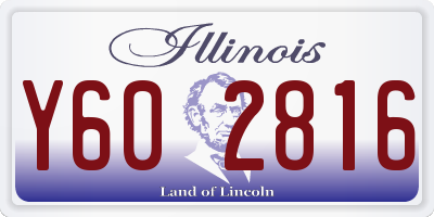 IL license plate Y602816