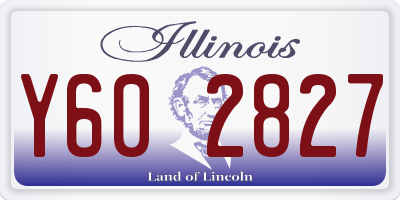 IL license plate Y602827