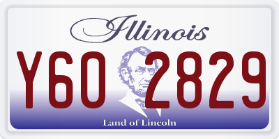 IL license plate Y602829