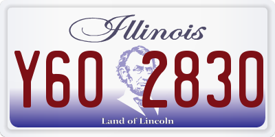 IL license plate Y602830