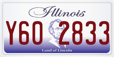 IL license plate Y602833