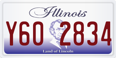 IL license plate Y602834