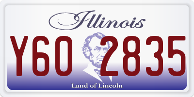 IL license plate Y602835