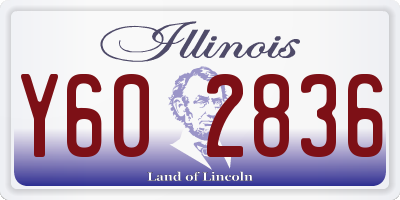 IL license plate Y602836