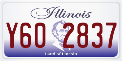 IL license plate Y602837