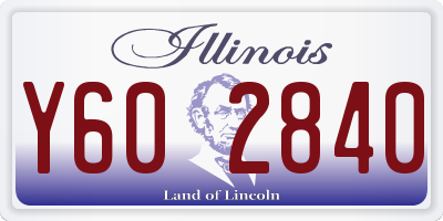 IL license plate Y602840