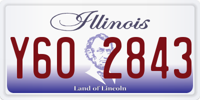 IL license plate Y602843