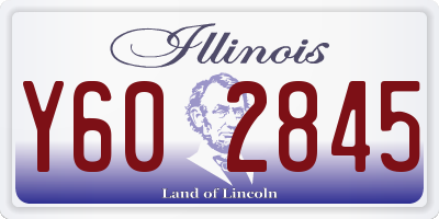 IL license plate Y602845