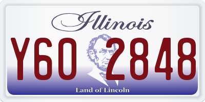IL license plate Y602848