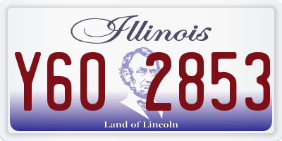IL license plate Y602853