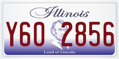 IL license plate Y602856