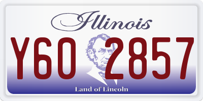 IL license plate Y602857