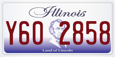 IL license plate Y602858
