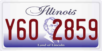 IL license plate Y602859