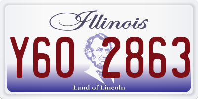 IL license plate Y602863