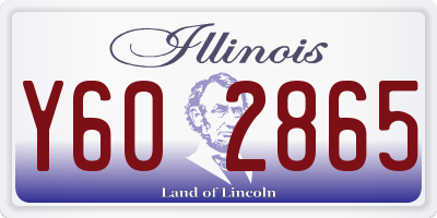 IL license plate Y602865