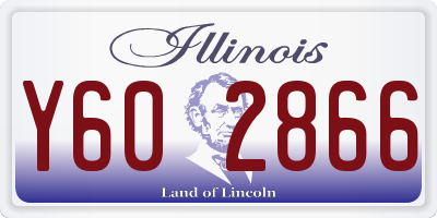 IL license plate Y602866