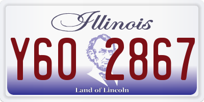 IL license plate Y602867